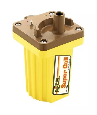 Accel Super Stock Yellow 45000 Volt 12v Ignition Coil Chevy Ford Mopar Bop • $254.68