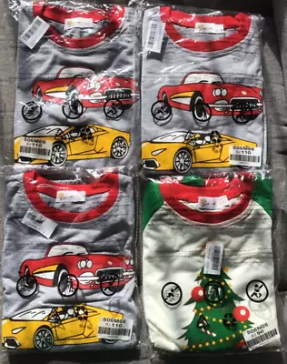 4 X Boys Pj Pyjama Bundle  Joblot Cars & Christmas • £6.95