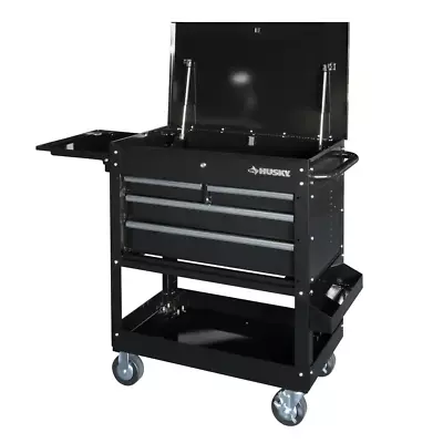  Tool Cart With Extended Side Table And Bottle Tray 33 In 4-Drawer Mechanics NEW • $392.75