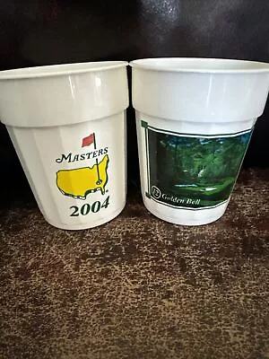 2 The Masters Augusta National Golf Club Platic Cup Glass Phil Mickelson 2004 • $14.99