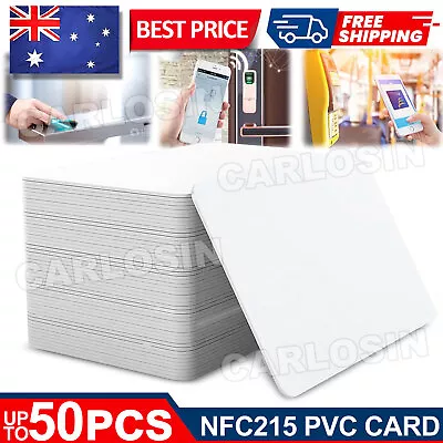 10-50Pcs NTAG215 NFC White PVC Card Tag For TagMo Forum Switch Type 2 Tags Chip • $5.45