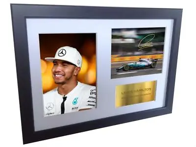 Signed Lewis Hamilton F1 Formula One Autographed Photo Picture Frame Photograph • £25
