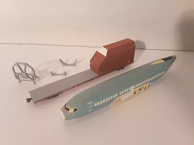 N Scale Painted And Decal Boeing 737 Jet Airplane & Tail Car Skybox  BNSF MRL BN • $130