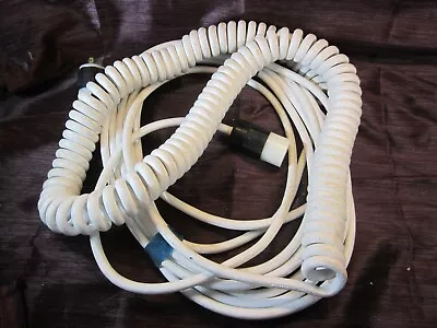 $49.99 • Buy Hospital Grade Industrial Coiled Leviton Locking Extension Power Cord White 30+'