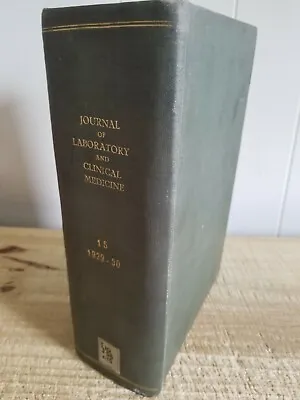 1930 Journal Of Laboratory & Clinical Medicine Vol Xv.vtg Large Rare Hc*thd21 • $53.99