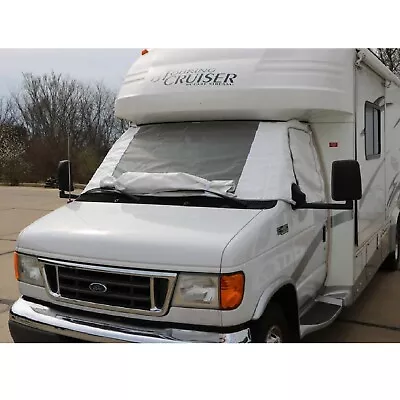 Adco 2509 Class C White Vinyl Windshield Cover With Roll-up Windows For Chevy RV • $119.57