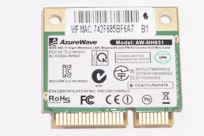 H000032540 Toshiba Wireless Card THRIVE AT100 • $12.99