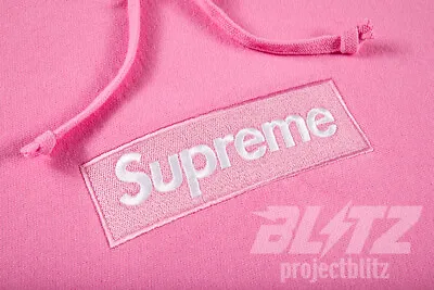 Supreme Box Logo Hooded Sweatshirt Pink M Fw21 Hoodie • $328.88