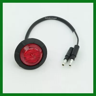 Maxxima Marker Clearance Combination 6 LED Light 1-1/4  Round Red Grommet Mount • $12.25