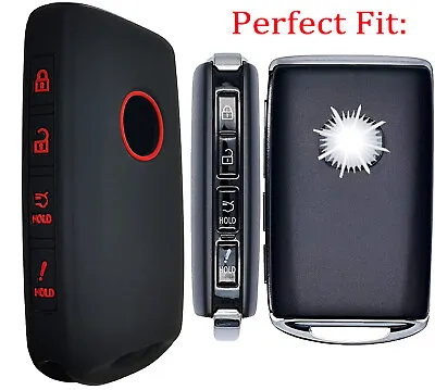 Fit Mazda 3 Alexa CX-30 CX-5 CX-9 Remote Smart Key Fob Silicone Skin Case Cover • $4.96