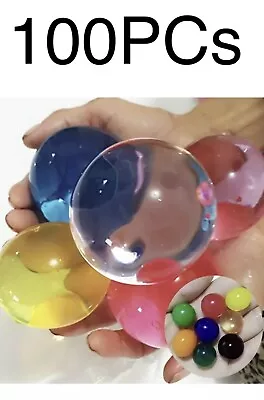 $7.70 • Buy 100PCS Large Magic Garden Water Beads Magic Aqua Balls Big Orbeez Gel Party
