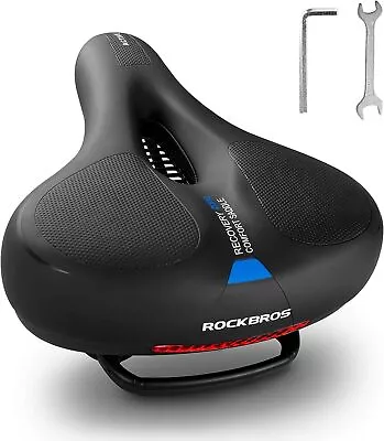 ROCKBROS Bike Seat Comfort Bike Saddle Mountain Bike Soft Wide Bike Seat Cushion • $22.99