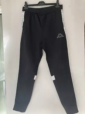 Men’s Kappa Black Tracksuit Bottoms Size Small • £5.99