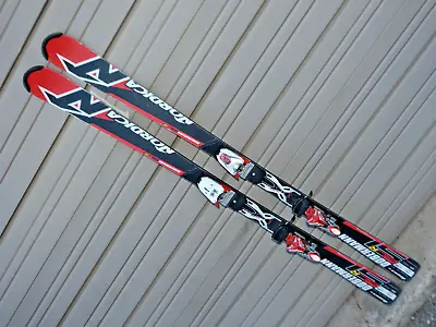 🔥 Nordica DOBERMANN SL-R SLR 165cm Race Skis W/ Marker COMP 20.0 Bindings • $112