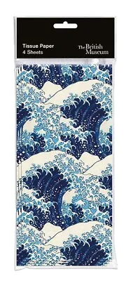 Great Wave Tissue Paper – 4 Pack 50 X 70cm Hokusai Katsushika Luxury Gift Wrap • £3.49
