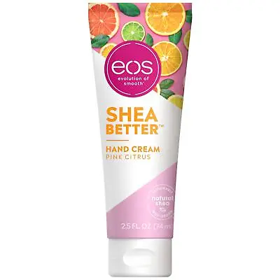 Eos Hand Cream Pink Citrus Natural Shea Butter Hand Lotion 2.5 Oz • $3.95