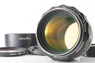 [OPT MINT W/hood] Minolta MC ROKKOR-PG 58mm F/1.2 Prime MF Hawk Eye Lens JAPAN • $469.99