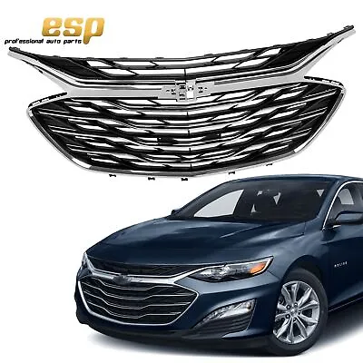 3PCS Upper&Lower Grille W/ Chrome For 2019-2020 Chevrolet Malibu • $95.45