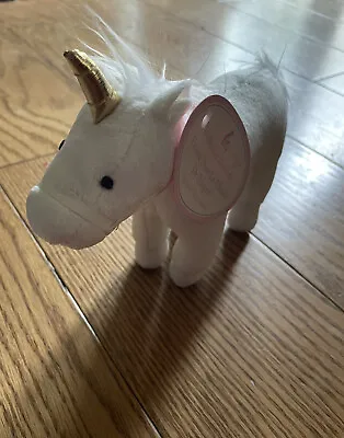$59.99 • Buy New Pottery Barn Kids Unicorn Dollhouse Plush Toy Ice Castle White Gold NIP NWT