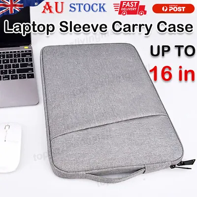 Laptop Sleeve Carry Case With Pocket 13  14  15  16  For MacBook Air Pro Dell HP • $21.89