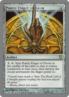 Pointy Finger Of Doom Unhinged NM Artifact Rare MAGIC GATHERING CARD ABUGames • $1.75