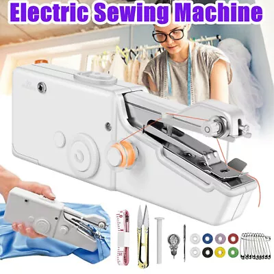 £10.96 • Buy Mini Handheld Sewing Machine Portable Sew Machine Handheld Stitch Machine Travel