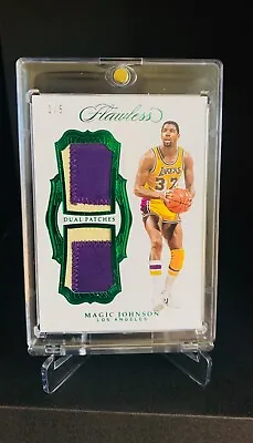 2018 - 19 Panini Flawless Basketball - Dual Patches - DP-MJN Magic JOHNSON  -... • $1125.92