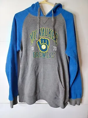 Milwaukee Brewers MLB Baseball Team Hooded Sweatshirt Mens Medium Fanatics  • $14.99
