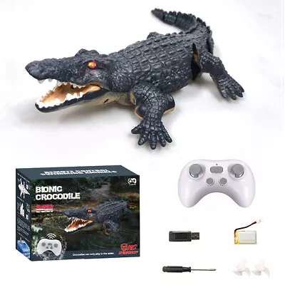 RC Crocodile Toy Remote Control Alligator Toy High Simulation Crocodile RC EmZsc • $57.39