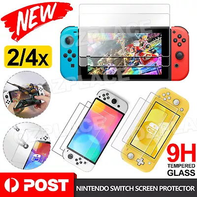 4x Premium Nintendo Switch Tempered Glass Screen Protector For Switch Lite/Oled • $5.45
