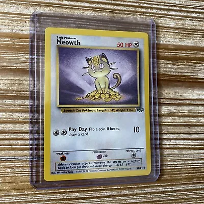 $2.15 • Buy Meowth 56/64 Jungle Unlimited WOTC Pokemon Card Near Mint - Mint