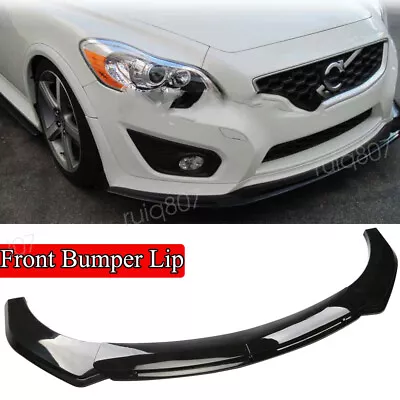 For Volvo C30 C40 C70 Front Bumper Lip Splitter Spoiler Body Kit Gloss Black • $69.99