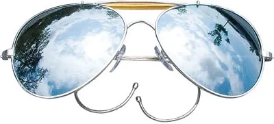 Mirror Lenses Military Air Force Aviator Sunglasses • $12.99