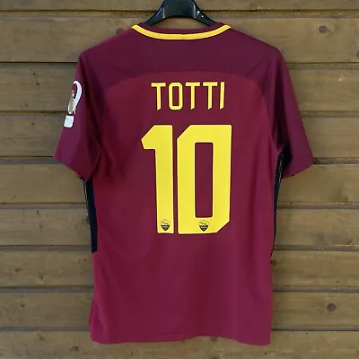 Totti Roma 2017 2018 LAST MATCH Player Issue Football Shirt Nike 850612-613 • $179.99