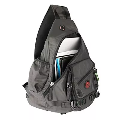 Large Sling Bag Laptop Backpack Cross Body Messenger Bag Shoulder Travel Ruck... • $43.05