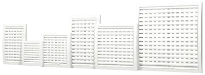 £6.69 • Buy White Air Vent Grille With Shutter / Close And Open / Ducting Ventilation Cover