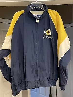 Logo NBA Windbreaker Indiana Pacers Jacket Mens XL Full Zip • $57.50