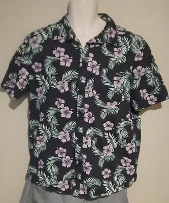 Mambo Shirt Men's Medium Hawaiian Floral Summer Essential Colourful • $18