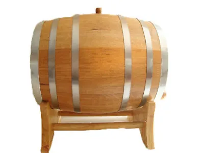 Oak Barrels 20 Liter Steel Hoop Age Whiskey Wine Or Spirits - Free Engraving • $150