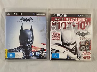 Batman: Arkham City (Game Of The Year Edition) + Arkham Origins. PlayStation 3 • $27.99