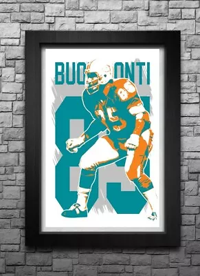 NICK BUONICONTI Art Print/poster MIAMI DOLPHINS FREE S&H! JERSEY • $11.99