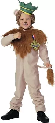 Cowardly Lion Wizard Of Oz Movie Classic Fancy Dress Up Halloween Child Costume • $40.95