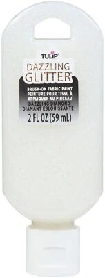 Tulip Dazzling Glitter Brush-On Fabric Paint 2oz-Diamond • £11.41
