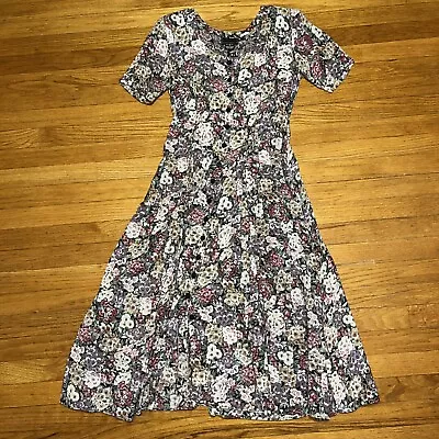 Vintage Starina Dress Size S Floral Button Prairie CottageCore 90s • $9.99