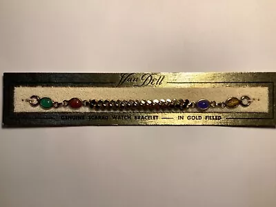 Vintage VAN DELL - Ladies Scarab 12K GF Watch Stretch Band Bracelet - UNUSED • $39.99