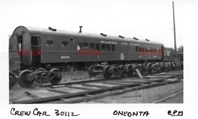 4C584 RP 1950s/60s DELAWARE & HUDSON RAILROAD MofW CREW CAR 30112 ONEONTA Ex NYC • $8.99