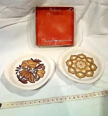 RETRO Royal Worcester Pallisy Ware 2x Pin Trinket Dishes 1970s? 1x Original Box • £5.50