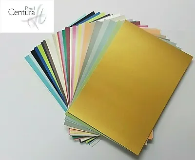 A4 Centura Pearl Pearlescent Shimmer Card Single Sided 28 Colours Choose Qty  • £1.85