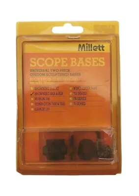 Millet Universal Two-Piece Custom Sculptured Scope Base BAR & BLR NOS • $36.95