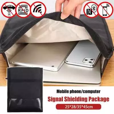 Faraday Mobile Phone Blocker Bag RFID Signal Blocker Shielding Pouch 15 X14  10  • $10.14